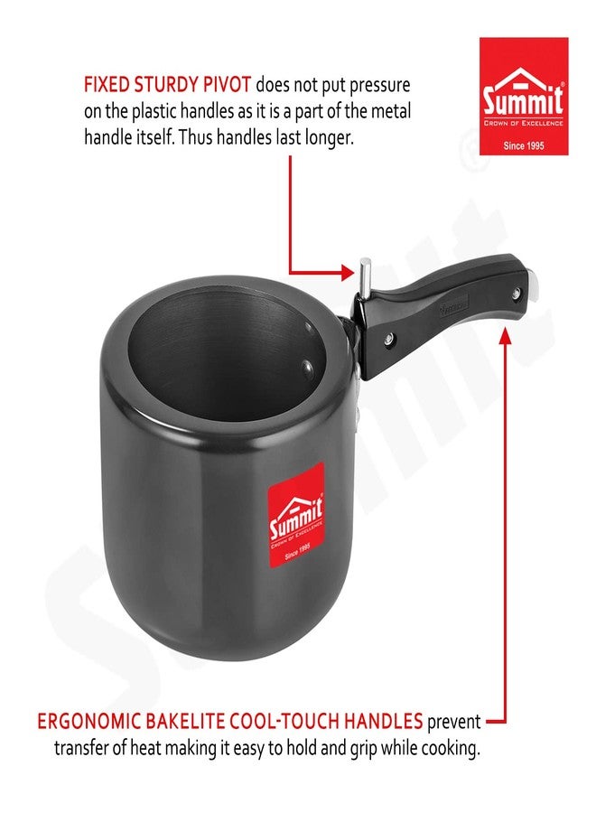 سوميت طنجرة ضغط ساميت ذات غطاء داخلي سعة 3 لترات، قاعدة كونتورا تعمل بالحث، مصنوعة من الألومنيوم المؤكسد الصلب - Image 5